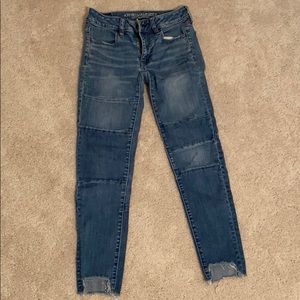 American eagle skinny cropped jeans